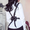 Miniatyrbild 1 av 6: Mode Lyxbälten för kvinna Svart Pu-lädersele Midjebälte Goth Korsett Bondage Bälte Damaccessoarer Gotiska kläder belt 10 Adjustable