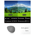 Miniatyrbild 5 av 6: VIVIBEE Rimless Flip Up Clip On Solglasögon Män Kör UV400 Polariserad Spegel Röd Lins Fiske Stor storlek Fancy Design Glasögon 1 Grey Without Plastic Case