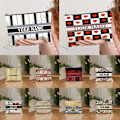Miniatyrbild 2 av 6: Anpassa namn Kosmetikväska Anpassad mode Leopard Blomma Resor Kosmetisk Organizer Damsminkväska Design Lyxväska påse MULTI