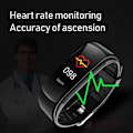 Miniatyrbild 4 av 6: C5S Smart Watch Dam Blodtrycksmätare Vattentät Pulsklocka Fitness Watch Armband För Android iOS Män Smartwatch Black Add PK strap