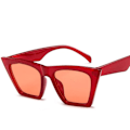 Miniatyrbild 1 av 6: HKNA Mode Cat Eye Solglasögon Dam Gradient Vintage Glasögon Dam/Män Retro Cat Eye Solglasögon Gafas De Sol Mujer UV400 RedRed Free Cloth