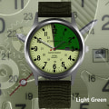 Miniatyrbild 1 av 6: Mode Herrklockor Lysande Visar Klocka Lyx Militär Sport Date Quartz Armbandsur Herr Casual Nylon watch masculino light green