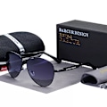 Miniatyrbild 1 av 6: BARCUR Design Memery Alloy Solglasögon Polarized Gradient Herr Solglasögon Dam Pilot Glasögon Spegelskydd Oculos De Sol Black Gradient Gray BARCUR