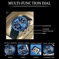 Miniatyrbild 3 av 6: POEDAGAR Sportklockor i silikon för män Vattentät lysande multifunktionsstoppur Quartz Watch Man Cool presentklocka Reloj Hombr L-CSS