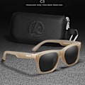 Miniatyrbild 1 av 6: KDEAM 2021 New Square Polarized Solglasögon Herr Multi Color Coating Solglasögon Alla svarta nyanser Dragkedja ingår Kat.3 CE C3 Zipper Box