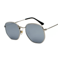 Miniatyrbild 1 av 6: Hexagon Solglasögon Dam Märke Designer Solglasögon Män Fyrkantig metallbåge Körning Fiske Glasögon Goggle Zonnebril Mannen silver Polarized