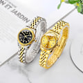 Miniatyrbild 5 av 6: Damklockor Top Brand Luxury 2022 Fashion Diamond Dam Armbandsur Rostfritt stål Guld Mesh Armband Watch Silver Gold white