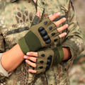 Miniatyrbild 5 av 6: Halvfinger Taktiska handskar Utomhus Militärhandskar för män Vandring Motorcykel Cykling Sporthandske Shooting Jakthandskar Camouflage L