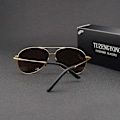 Miniatyrbild 3 av 6: TUZENGYONG 2023 Brand Alloy Herrsolglasögon Polarized UV400 Lens Solglasögon För Herr Pilotglasögon Oculos de sol Hög kvalitet T8013 C05 no box