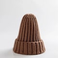Miniatyrbild 1 av 6: Unisex Bomullsblendade Varma Mjuka Stickade Mössor Hip Hop Vintermössor Beanies För Flickor Höstmössor Skullies Beanies brown