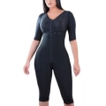 Miniatyrbild 3 av 6: Faja Body Shapewear Damunderkläder Bodyshaper för kvinnor Långärmad Magkontroll Bröststöd Dragkedja Beige S