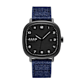 Miniatyrbild 1 av 6: Ny 4 färger Real Auto Date Watch Japan Quartz Man Timmar Finmode Äkta Läder Armband Pojkepresent Julius Box Blue