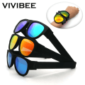 Miniatyrbild 2 av 6: VIVIBEE Novelty Mirror Herr Polariserade hopfällbara solglasögon Nyankomst Slap Sport Vikbart armband Nyanser Trend Produkt Red WITH BOX