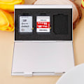 Miniatyrbild 6 av 6: Metall MMC Minneskort Aluminium Förvaringsbox Kamera 6 Case för SD MMC TF Minneskort Förvaringskort Hållare Case With card slot