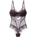 Miniatyrbild 4 av 6: Sexig body i ett stycke Dam Spets Underkläder Strappy Cup Push Up Blommig Vadderad Bygel 3 Färger Sexiga Underkläder Dam Shapewear Red Type 80