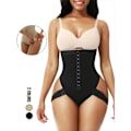 Miniatyrbild 3 av 6: Nya stringtrosor Body Shapewear Kvinnor Sömlös Helkroppsformare Midja Smal Magkontroll Underkläder Platt Mage Underbyst Korsett Black 4XL