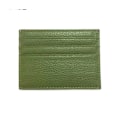 Miniatyrbild 1 av 6: Kreditkortshållare i läder Custom Initial Holder Personlig Initial Slim Wallet Monogram Namn Plånbok Korthållare DIY Christmas light green