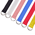 Miniatyrbild 4 av 6: Mode Casual Unisex Nylon Canvas Tyg Bältesrem D Ring Spänne Midjeband Enfärgad Lång tygklänning Stickad midjeband red