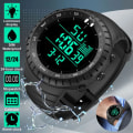 Miniatyrbild 3 av 6: SYNOKE Army Green Casual Watch Herr Sportklockor utomhus Vattentät LED Elektronisk Digital Armbandsur Klocka reloj hombre 2022 Update Black B