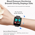 Miniatyrbild 3 av 6: D20 Y68 Smart Watch Bluetooth Svara samtal Sport Fitness Tracker Custom Dial Smartwatch Män Kvinnor betygsätt blodtryck PK D13 D18 D13 blue