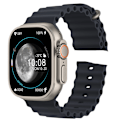 Miniatyrbild 1 av 2: HK8 Pro MAX Ultra Smart Watch Series 8 49 mm 2,12 tum Amoled HD-skärm Hög uppdateringsfrekvens NFC Kompass Man Kvinna Sport SmartWatch black