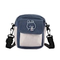 Miniatyrbild 1 av 6: Mode Kvinnor Tecknad filmtryck Kontrastfärg Canvas Crossbody Axelremsväska Casual Damer Mini Handväskor Flap Handväska Blue