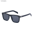 Miniatyrbild 1 av 6: Fyrkantiga Lyxiga Polariserade Solglasögon Män Kvinnor 2022 Retro märkesdesigner Polar Solskydd Glasögon Man Nya Oculos De Sol Masculino C2 Matte Black With a bag