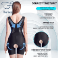 Miniatyrbild 4 av 6: Flarixa Plus Size Shapewear Dam Waist Trainer Body Shaper Sömlös öppen gren Bodysuits i ett stycke Boxer Black XXL