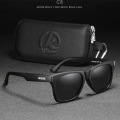 Miniatyrbild 1 av 6: KDEAM 2021 New Square Polarized Solglasögon Herr Multi Color Coating Solglasögon Alla svarta nyanser Dragkedja ingår Kat.3 CE C8 Zipper Box