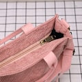 Miniatyrbild 6 av 6: Retro Corduroy Kvinnor Handväskor Stor Kapacitet Messenger Toes Dammode Enkel Designer Dragkedja Shoulder Vild tygväska Gray