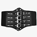 Miniatyrbild 6 av 6: Mode Lyxbälten för kvinna Svart Pu-lädersele Midjebälte Goth Korsett Bondage Bälte Damaccessoarer Gotiska kläder belt 3 Adjustable
