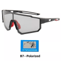 Miniatyrbild 1 av 6: Polariserade sportglasögon damer Fotokroma cykelglasögon herr MTB cykling UV400 Solglasögon Road Goggles Cykelglasögon B7