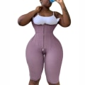 Miniatyrbild 6 av 6: Fajas Colombianas fri byst Knälångt kompressionsplagg med tunna remmar Ögonkrok Skims Kim Kardashian Orange S