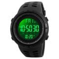 Miniatyrbild 3 av 6: Sportklockor för män Chrono Countdown Dual Time Armbandsur Herr Vattentät Digital Watch Man militärklocka Relogio Masculino brown gold