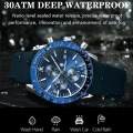 Miniatyrbild 4 av 6: POEDAGAR Sportklockor i silikon för män Vattentät lysande multifunktionsstoppur Quartz Watch Man Cool presentklocka Reloj Hombr L-CBB