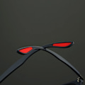 Miniatyrbild 6 av 6: HDSUNFLY Män Polariserade Solglasögon Män Kvinnor Fyrkantiga Märke Designer Rays Driving Solglasögon Goggle UV400 Gafas De Sol 2020 Nyhet grey red black Package A
