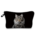 Miniatyrbild 1 av 6: Värmeöverföring Djurmönster sminkväska Söt katt Print Kosmetiska väskor Högkvalitativ organizer Multifunktion Kvinnor Case hz5099 Cat Dog Bag