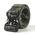 Miniatyrbild 2 av 6: Army Style Stridsbälten Snabbkoppling Taktiskt bälte Mode Män Militär Canvas Midjeband Utomhus Jakt Vandringsredskap Black red stripe ZS 3.8cm X 125cm