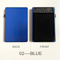 Miniatyrbild 1 av 6: Smal RFID mode pop-up tryckknapp case med elasticitetspåse Stöldskydds Creative Smart Wallet Ny namnkortshållare Blue