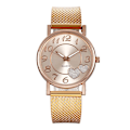 Miniatyrbild 1 av 6: Mode Watch Damklocka Silver Heart Dial Silikon Mesh Armbandsur Reloj Mujer Montre Femme Watch 2022 Rose Gold
