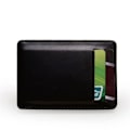 Miniatyrbild 5 av 6: Ny tunn vertikal herrplånbok Liten PU-läder elastisk bandväska Mini solid ID-korthållare Case för man Dark Brown