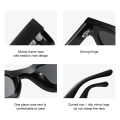 Miniatyrbild 6 av 6: DYTYMJ Polariserade solglasögon Män Liten båge Fyrkantiga solglasögon Anti Blue Light Glasögonbåge Dam/män Hip Hop Oculo Masculino YellowGray-Polarized Free Cloth