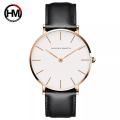 Miniatyrbild 2 av 6: Hannah Martin Hög kvalitet Rose Gold Urtavla Watch Män Läder Vattentät Armbandsur Kvinnor Klänning Mode Japan Quartz Movement Saat CH02-YH