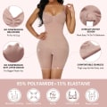 Miniatyrbild 5 av 6: Sömlös Kvinnors Body Stor storlek Nya Höftlyftande Shapewear Damkorsett Body Sling Kropp Mage Kroppsunderkläder i ett stycke WD023-Coffee S