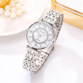 Miniatyrbild 4 av 6: Toppmärke Lyx 2022 Damklockor Mode Diamond Damarmbandsur Rostfritt stål Rose Gold Mesh Armband Watch G649-RGSL-WH
