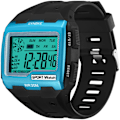 Miniatyrbild 1 av 6: SYNOKE Digitala klockor för män Utomhussport Mode Multi Vattentät Stor urtavla Lysande armbandsur Väckarklockor män Blue