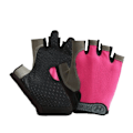 Miniatyrbild 4 av 6: Halvfinger Cykelhandskar Andas Cykelhandskar Andas Män Kvinnor Half Finger Handskar Cykel Sporthandskar Pink XL