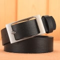Miniatyrbild 1 av 6: Designer vita bälten män högkvalitativt lädermode lyxigt manligt midjebälte Casual manligt pu läder prickband Ceinture Homme Black 105CM