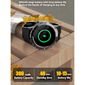 Miniatyrbild 6 av 6: LEMFO LF26 Max Smart Watch Herr Bluetooth Call Smartwatch IP68 Vattentät 360 HD Screen Standby för Android IOS Black silver