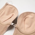 Miniatyrbild 5 av 6: Full Body Shapewear Dam Deep V Sexig Cabriolet BH Stringform Bär Rygglös Osynlig Push Up BH Underkläder Bantningskorsett 2pads L(36or80)